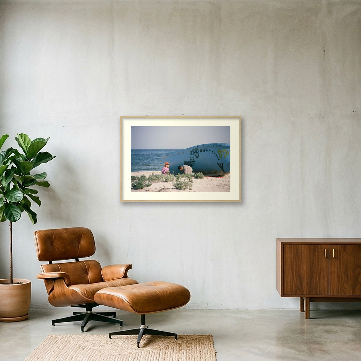 BEST FRIENDS — 100×70cm, 39×28" Oak Frame