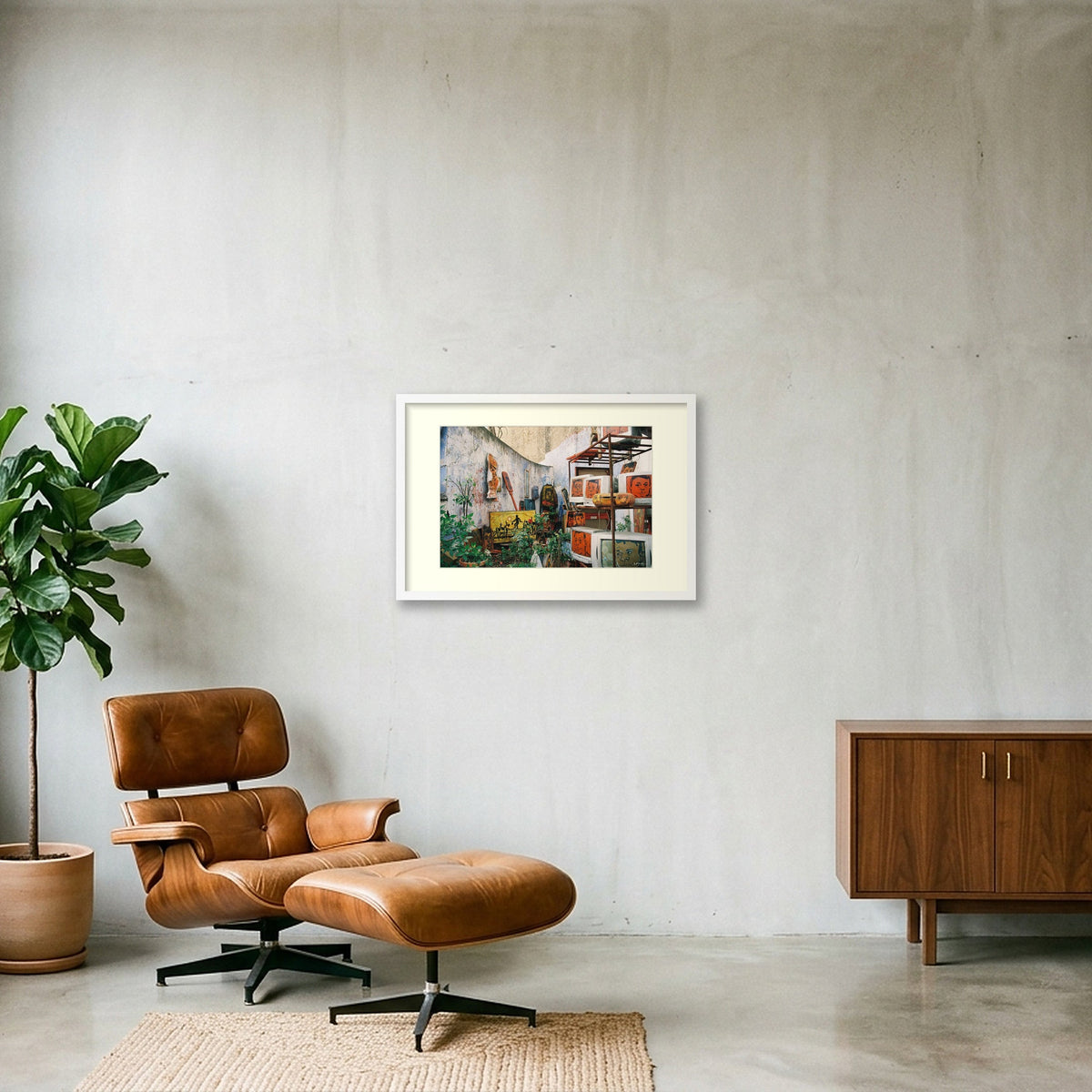 QUEERINDIGO — 60×40cm, 24×16" White Frame