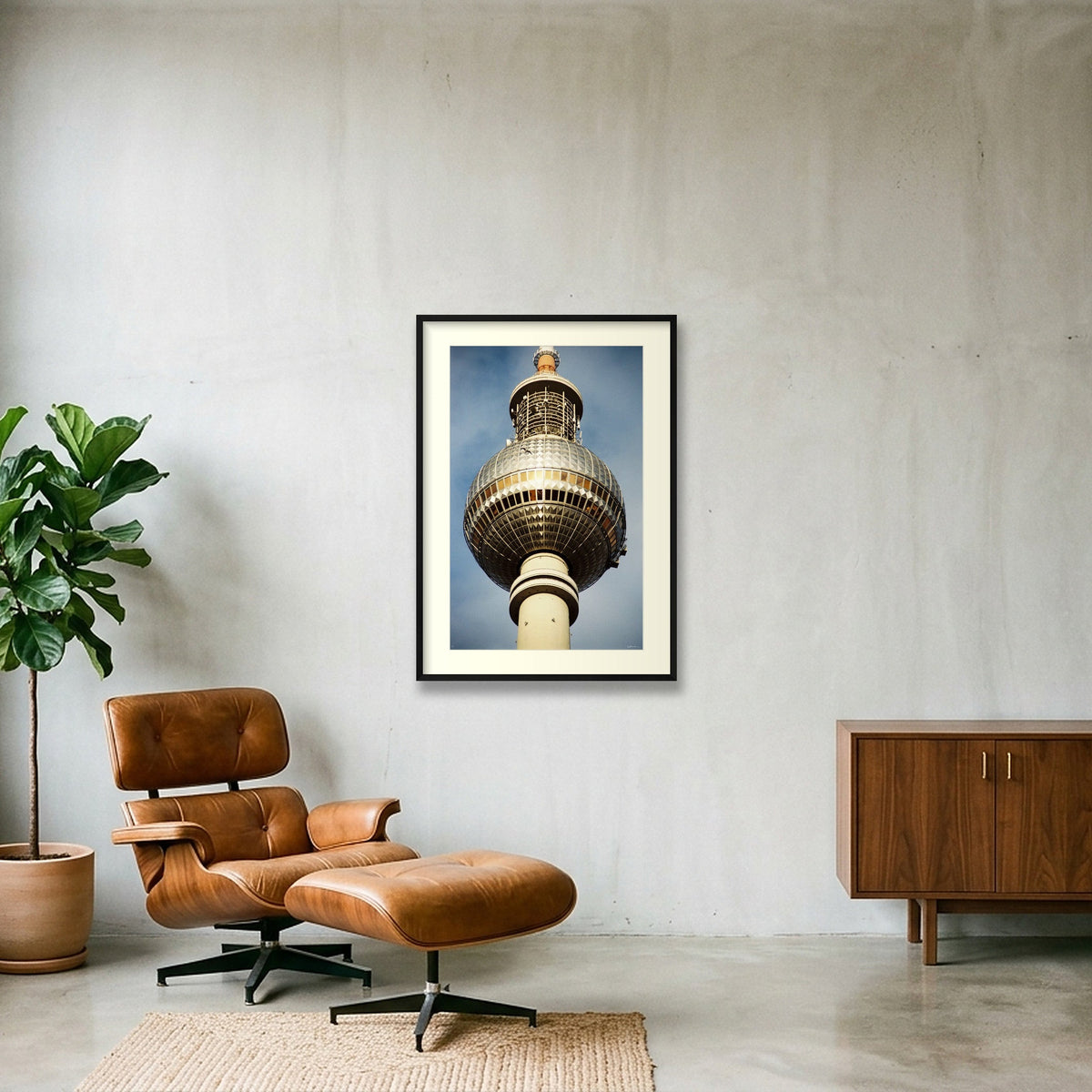 OKTOBERLIN — 70×100cm, 28×39" Black Frame