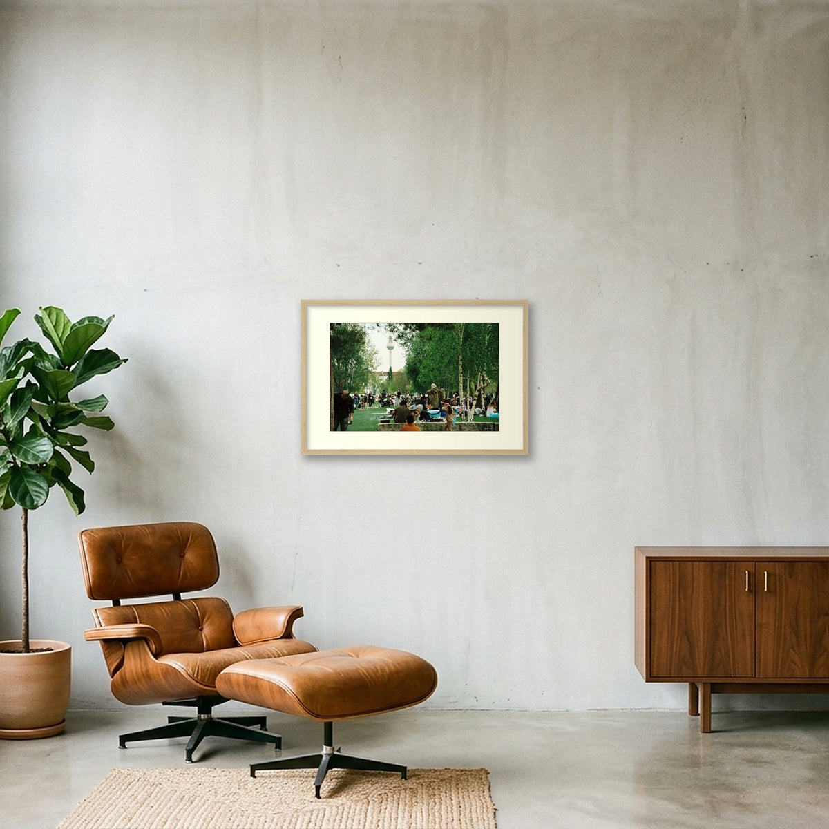 MAUER POWER — 60×40cm, 24×16" Oak Frame