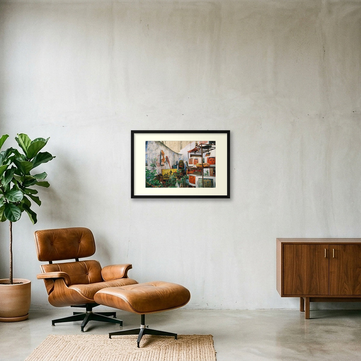 QUEERINDIGO — 60×40cm, 24×16" Black Frame
