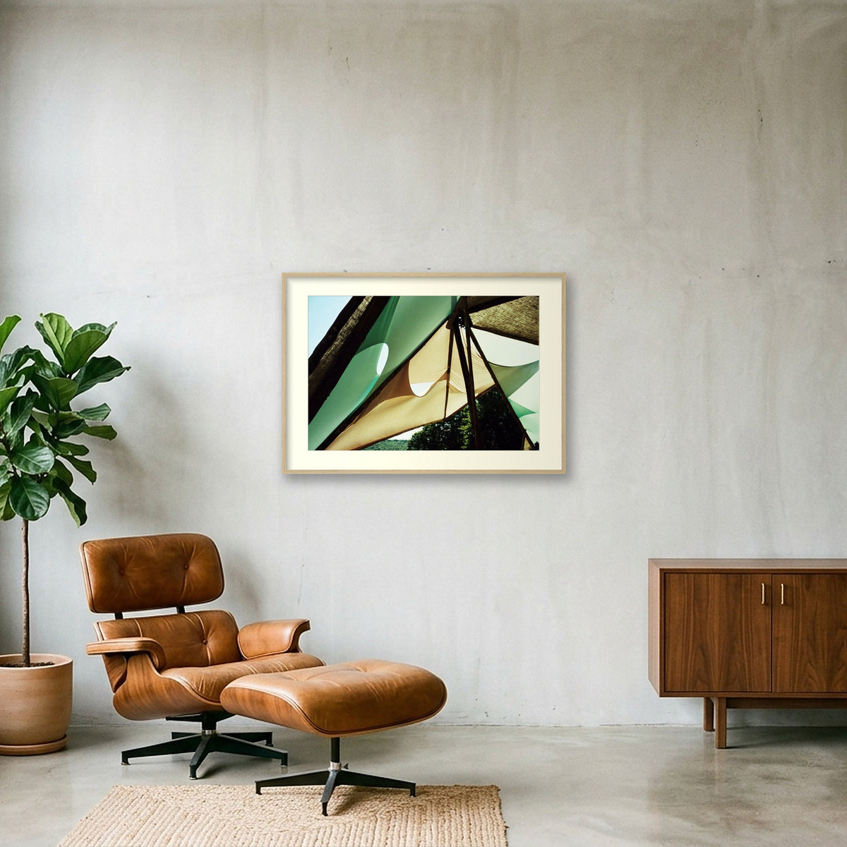 WOODREAM — 100×70cm, 39×28" Oak Frame