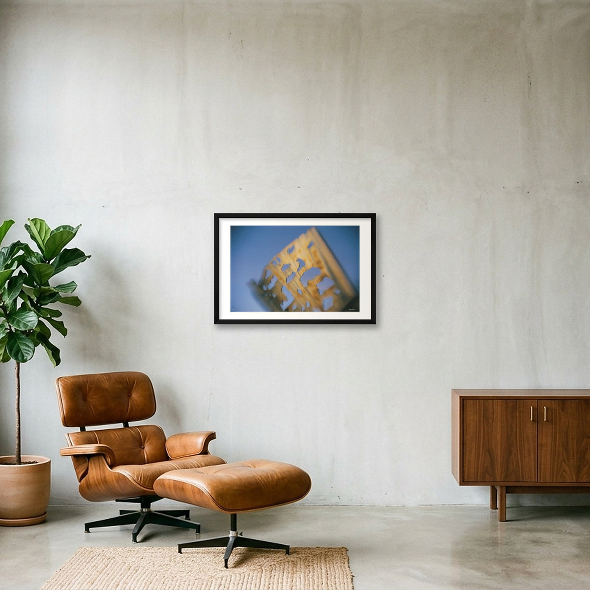 MOTION STATIC — 60×40cm, 24×16" Black Frame