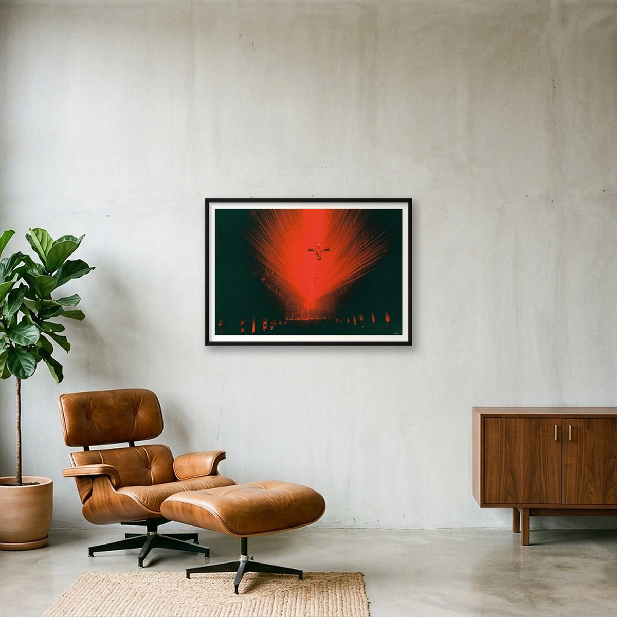 CROSS ANGEL — 100×70cm, 39×28" Black Frame