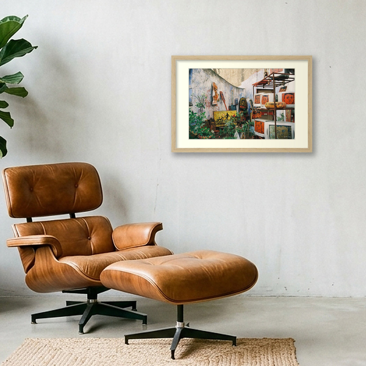 QUEERINDIGO — 45×30cm, 18×12" Oak Frame