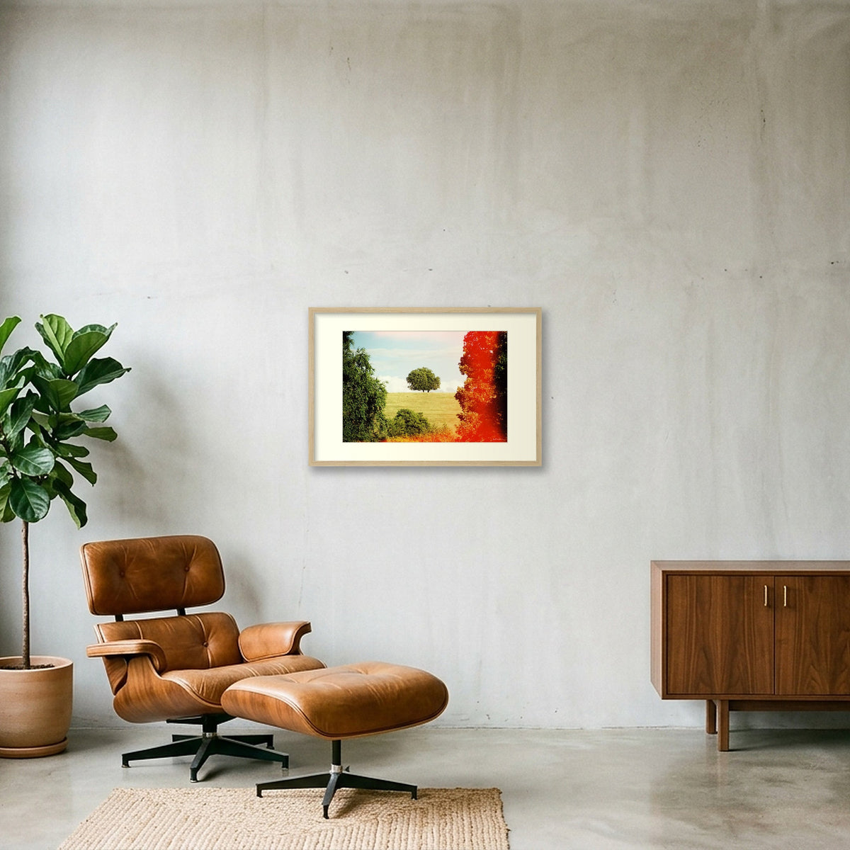 ROOT DEEP — 60×40cm, 24×16" Oak Frame