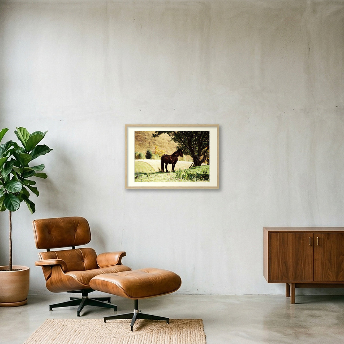 STEADY SUMMER — 60×40cm, 24×16" Oak Frame