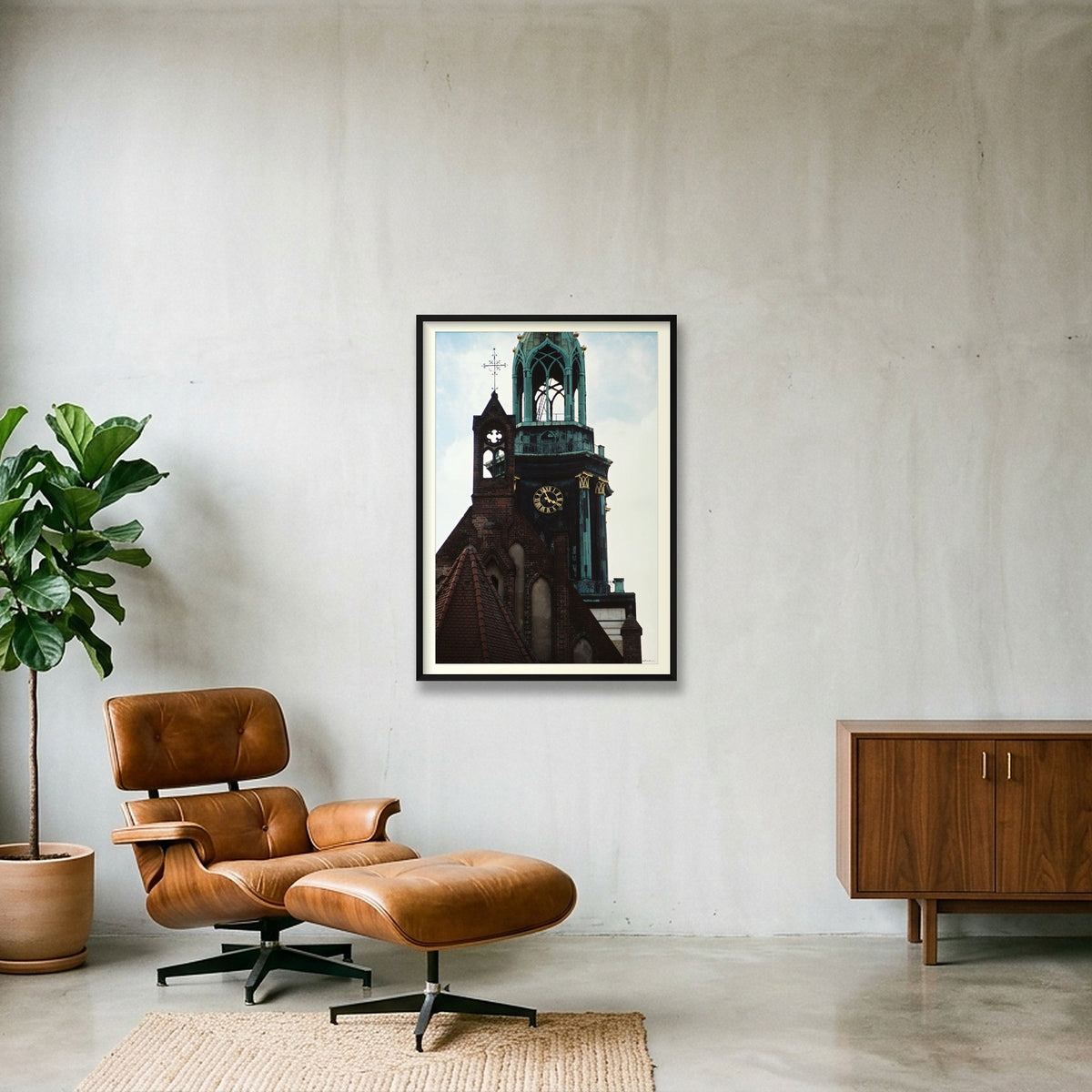 UNIVERSAL TIMING — 70×100cm, 28×39" Black Frame