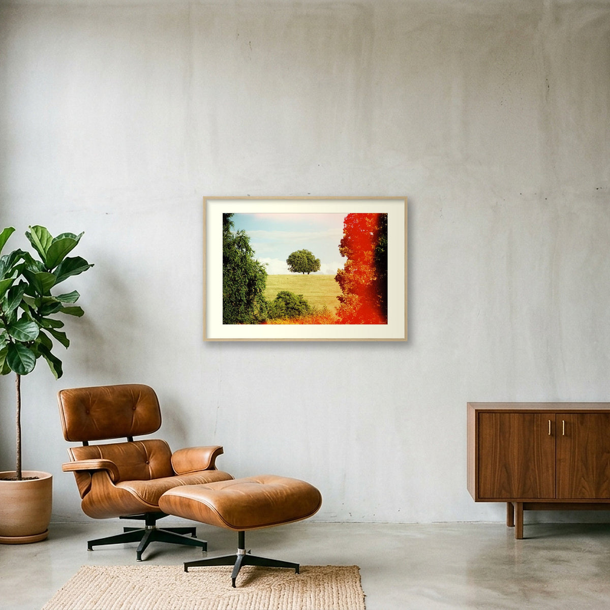 ROOT DEEP — 100×70cm, 39×28" Oak Frame