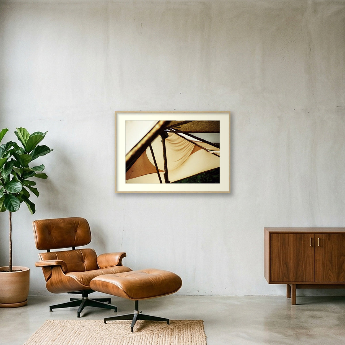 WOODREAM II — 100×70cm, 39×28" Oak Frame