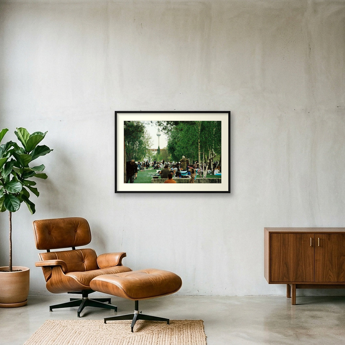 MAUER POWER — 100×70cm, 39×28" Black Frame