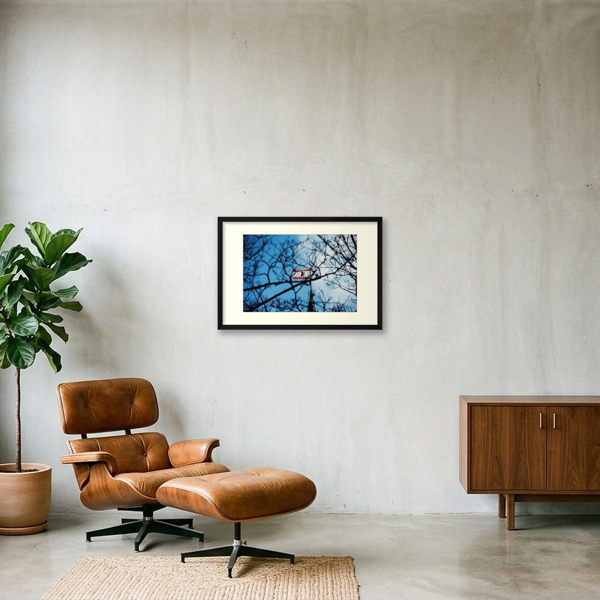 SKY'S WEBS — 60×40cm, 24×16" Black Frame