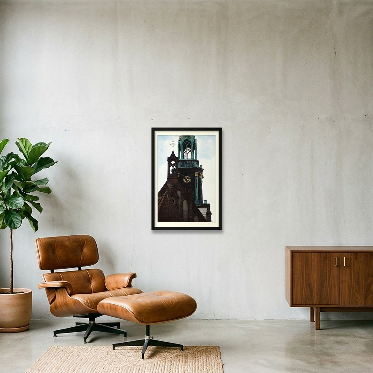 UNIVERSAL TIMING — 40×60cm, 16×24" Black Frame