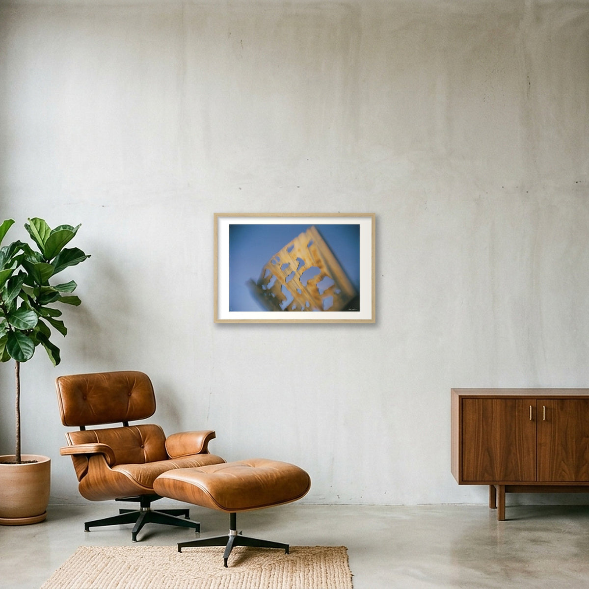 MOTION STATIC — 60×40cm, 24×16" Oak Frame