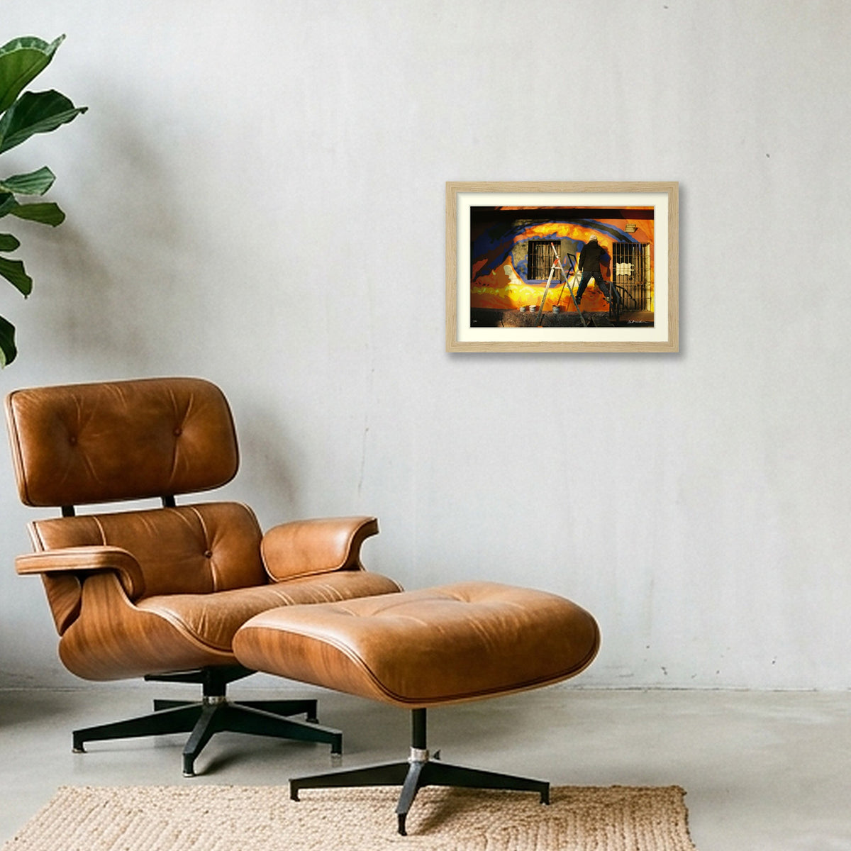 BALANCING ACT — A4 (30×21cm, 12×8") Oak Frame