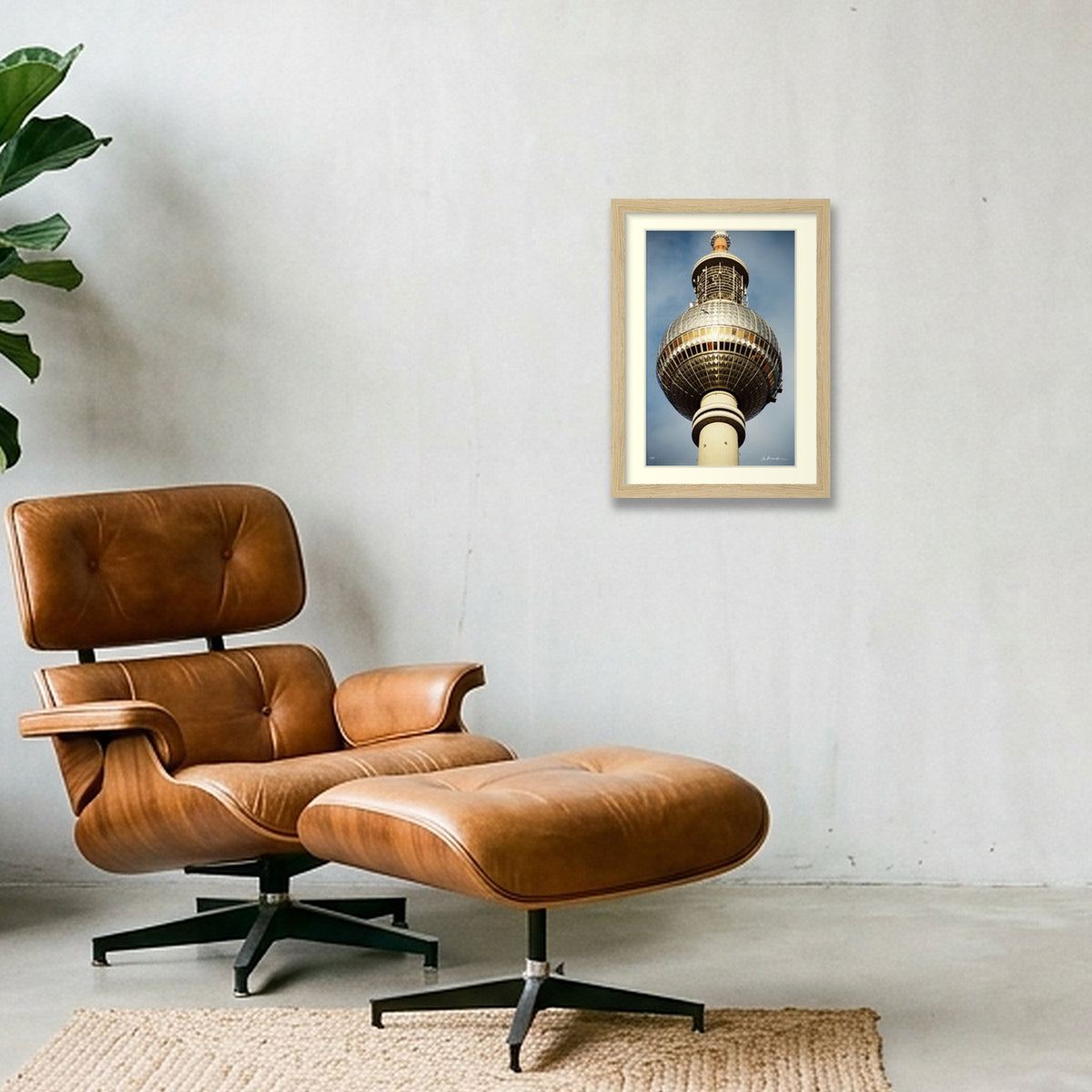 OKTOBERLIN — A4 (21×30cm, 8×12") Oak Frame