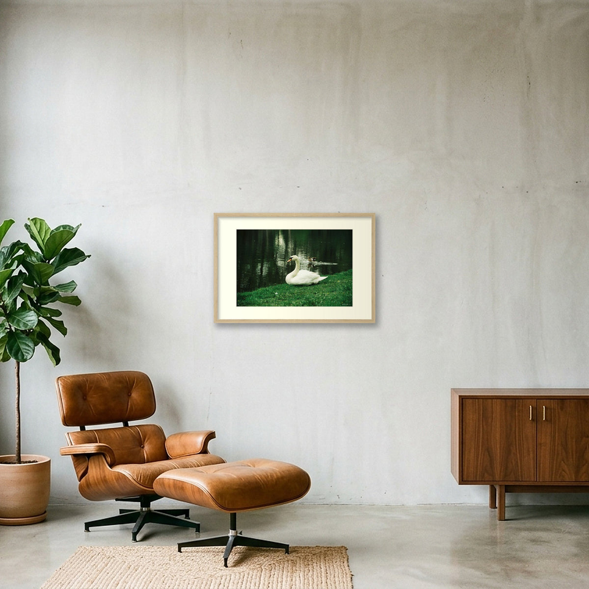 NATURE SPEAKS — 60×40cm, 24×16" Oak Frame