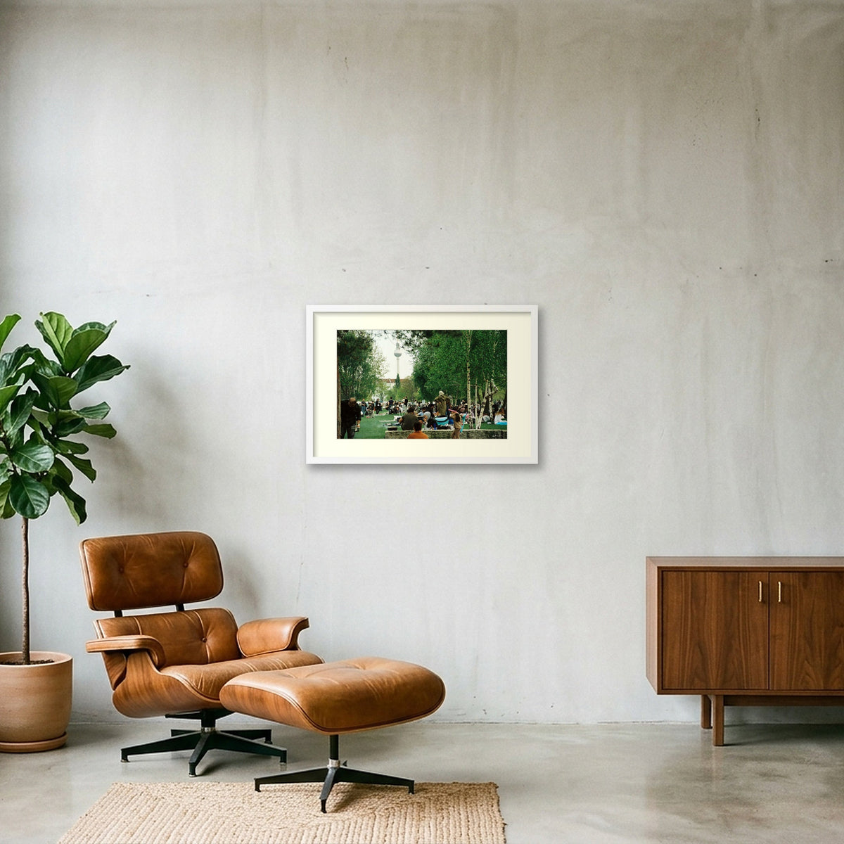 MAUER POWER — 60×40cm, 24×16" White Frame