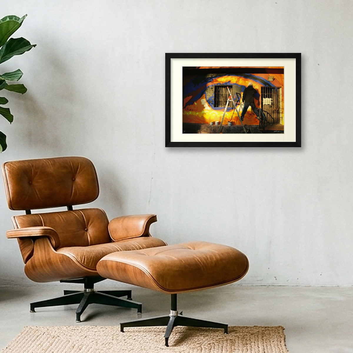 BALANCING ACT — 45×30cm, 18×12" Black Frame