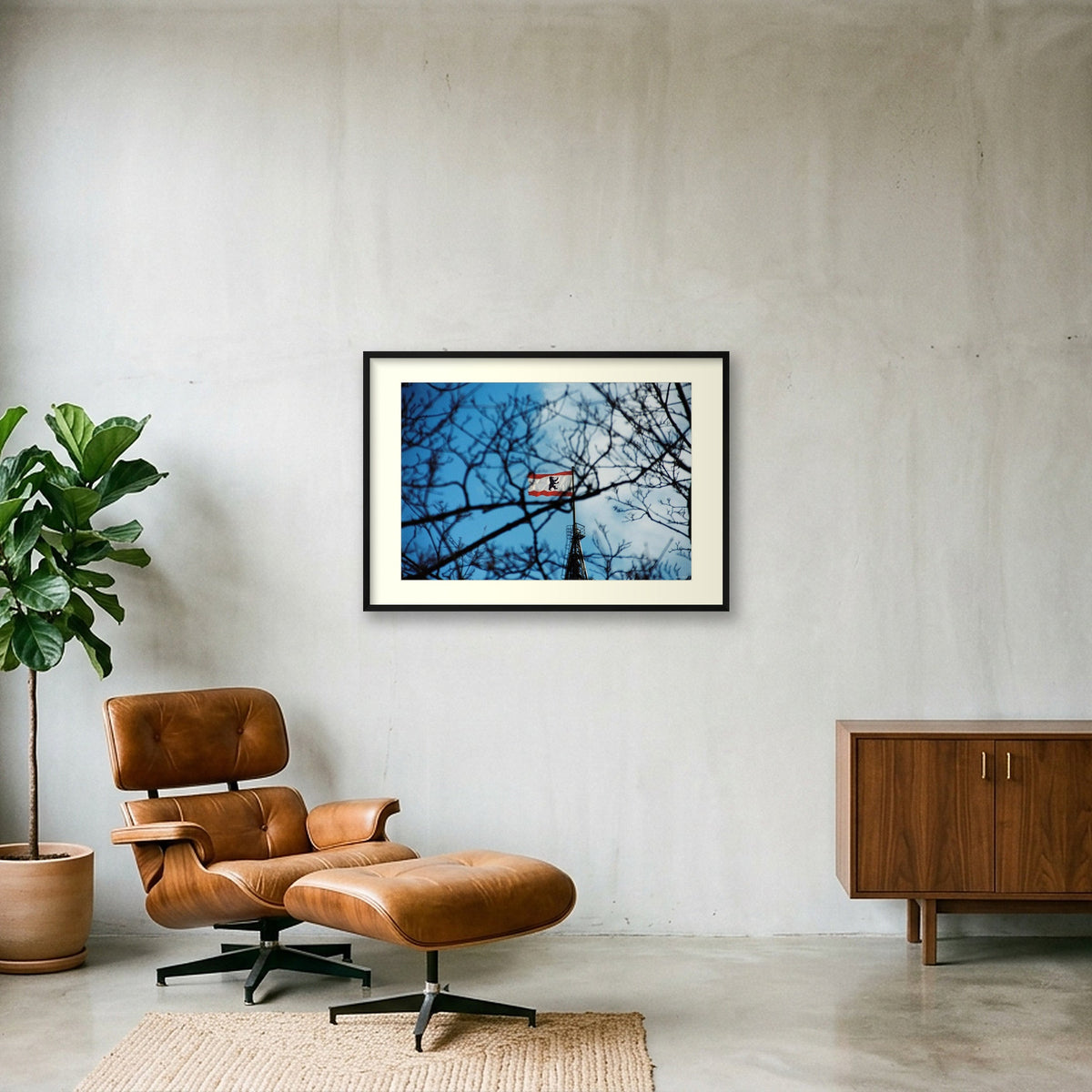 SKY'S WEBS — 100×70cm, 39×28" Black Frame