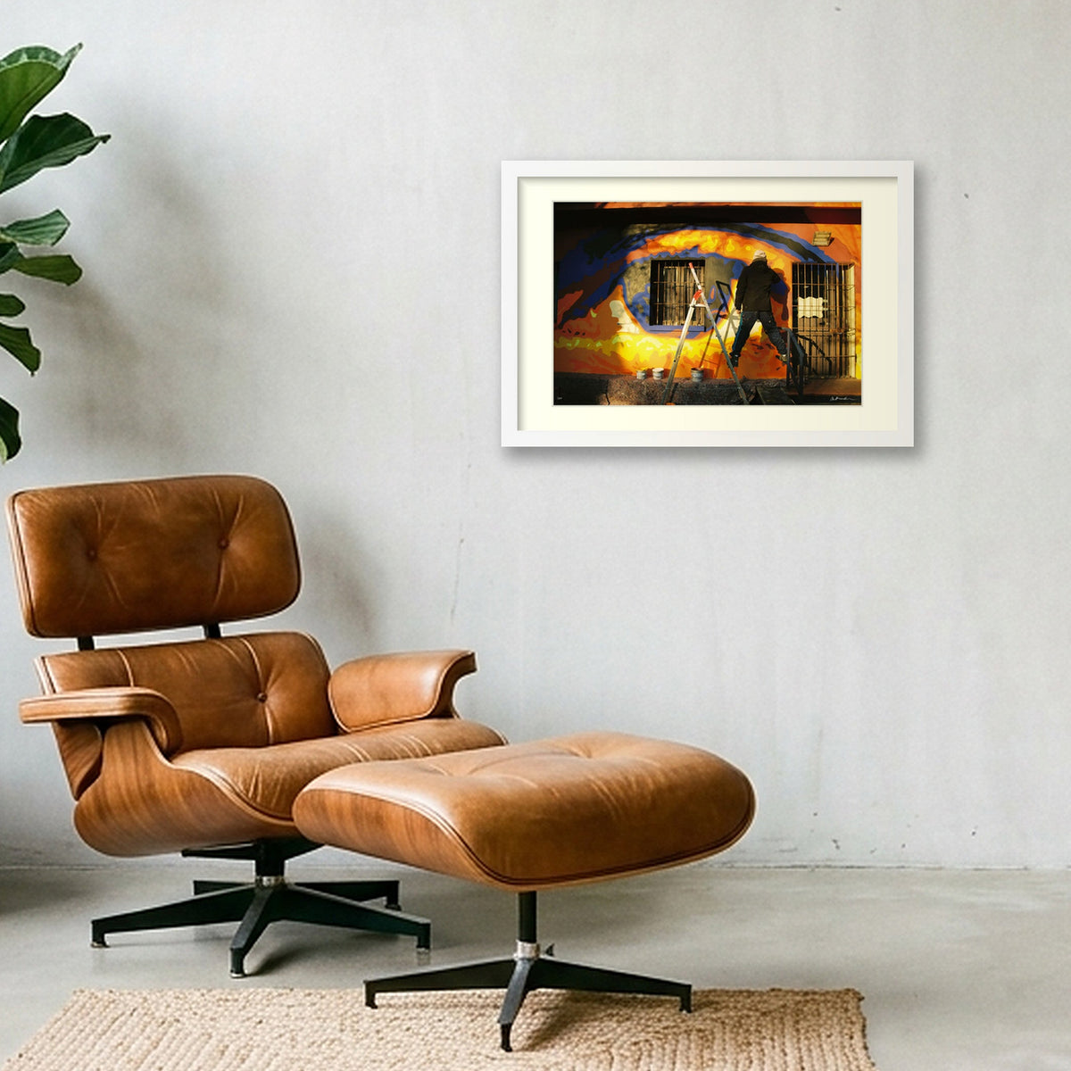 BALANCING ACT — 45×30cm, 18×12" White Frame