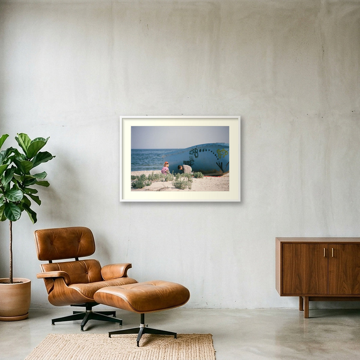 BEST FRIENDS — 100×70cm, 39×28" White Frame