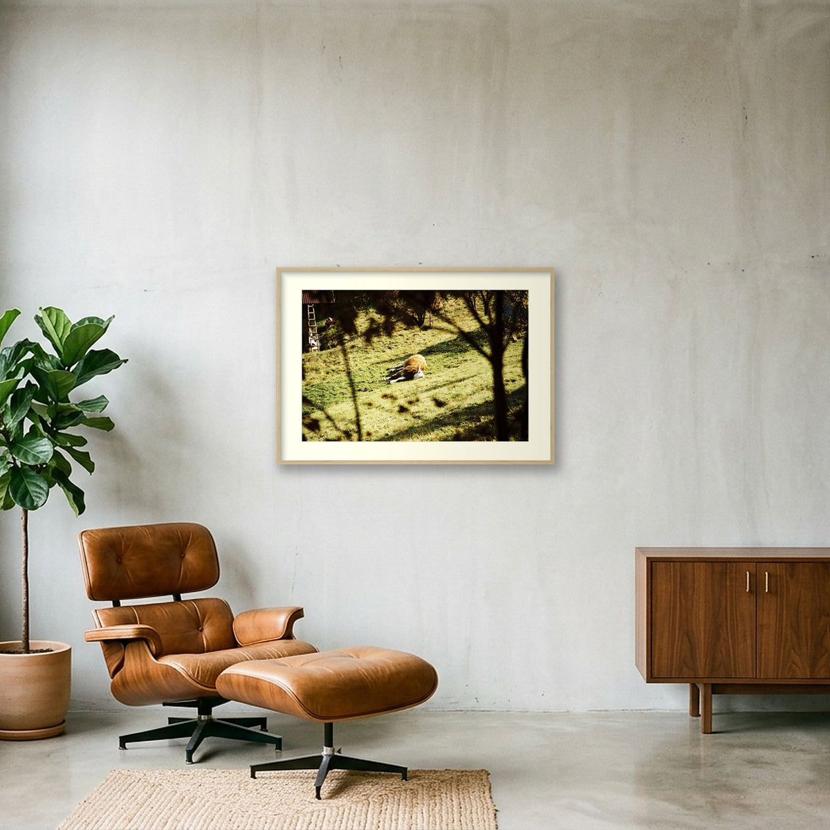 PLACE LIKE THIS — 100×70cm, 39×28" Oak Frame