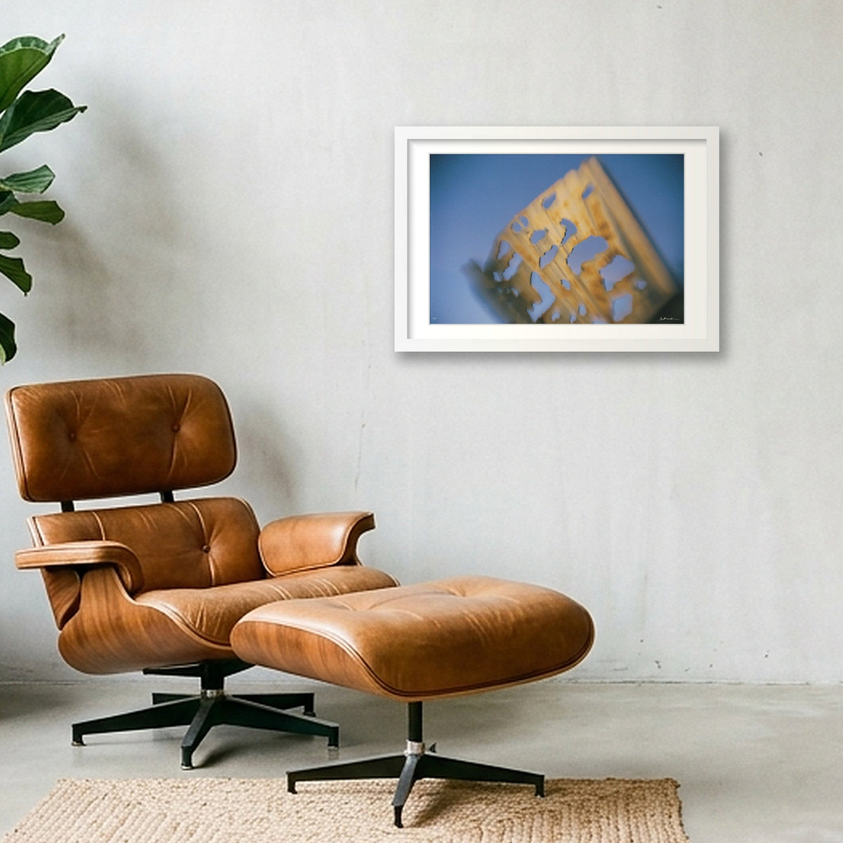 MOTION STATIC — 45×30cm, 18×12" White Frame