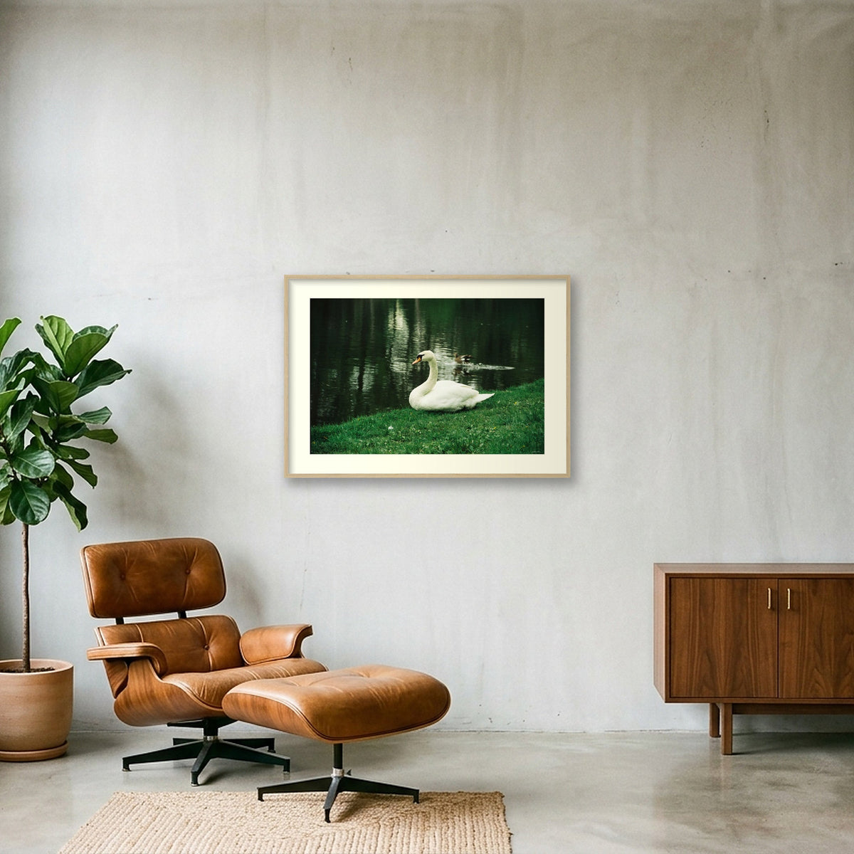 NATURE SPEAKS — 100×70cm, 39×28" Oak Frame